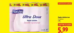 Lidl FLORALYS Papier toilette rose offre