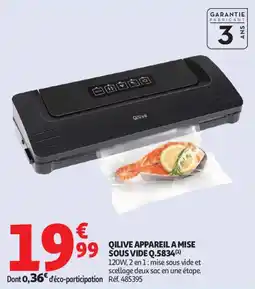 Auchan Qilive appareil a mise sous vide q.5834 offre