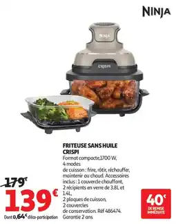 Auchan Friteuse sans huile crispi offre