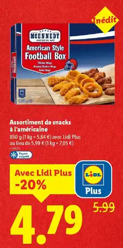Lidl MCENNEDY Assortiment de snacks à l'américaine offre