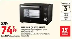 Auchan Mini four qilive q.6728 offre