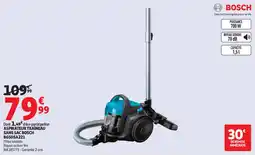 Auchan Aspirateur traîneau sans sac bosch bgs05a221 offre