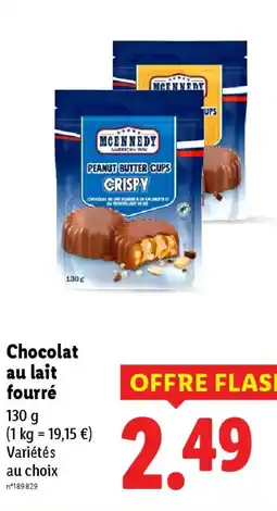 Lidl MCENNEDY Chocolat au lait fourré offre