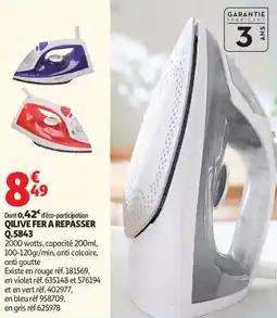 Auchan Qilive fer a repasser q.5843 offre