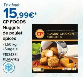 Costco Cp foods nuggets de poulet épicés offre