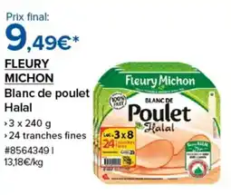 Costco Fleury michon blanc de poulet halal offre