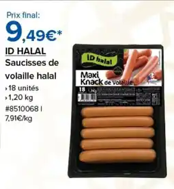 Costco Id halal saucisses de volaille halal offre