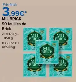 Costco Mil brick 50 feuilles de brick offre