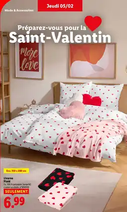 Lidl Livarno Plaid offre