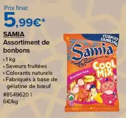 Costco Samia assortiment de bonbons offre