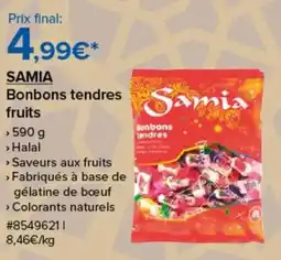 Costco Samia bonbons tendres samia fruits offre