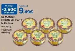 Costco El manar émietté de thon à la harissa offre
