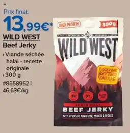 Costco Wild west beef jerky offre
