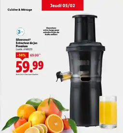 Lidl SILVERCREST Extracteur de jus Premium offre