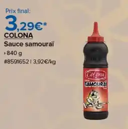 Costco Colona sauce samouraï offre
