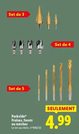 Lidl PARKSIDE Fraises, forets ou mèches offre
