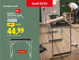 Lidl PARKSIDE Tables multi-usages offre