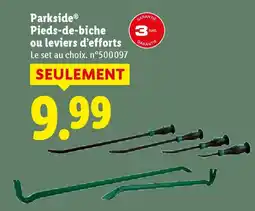 Lidl PARKSIDE Pieds-de-biche ou leviers d'efforts offre