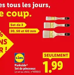 Lidl Tous - set de pinceaux offre