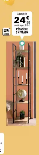 Centrakor L'étagre 5 niveaux offre