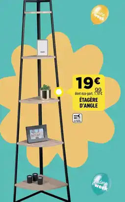 Centrakor Étagère d'angle offre