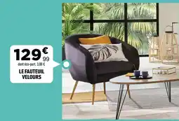 Centrakor Le fauteuil velours offre