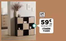 Centrakor L'etagère 9 cases offre