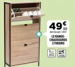 Centrakor Le range- chaussures 3 tiroirs offre