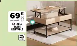 Centrakor La table basse relevable offre