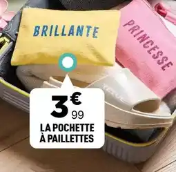 Centrakor La pochette à paillettes offre