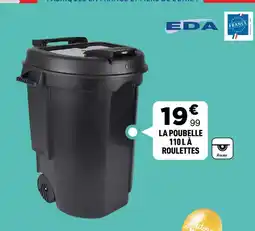 Centrakor Eda - la poubelle 110l a roulettes offre