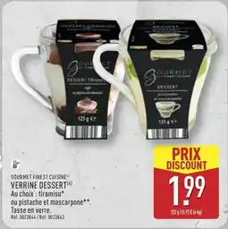 ALDI Gourmet finest cuisine - verrine dessert offre