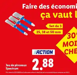 Lidl Jeu de pinceaux Spectrum offre