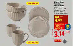 Lidl Livarno Home Assiettes, bols ou tasses offre