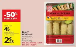 Carrefour Market Nems mont asie offre