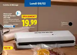 Lidl SILVERCREST 3 Appareil de mise sous vide offre