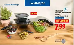 Lidl SILVERCREST Boîtes de conservation en verre offre