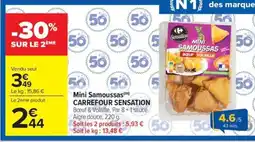 Carrefour Market Mini samoussas carrefour sensation offre