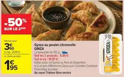 Carrefour Market Gyoza au poulet citronnelle ginza offre