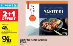 Carrefour Market Brochettes yakitori surgelées ayuko offre