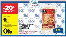 Carrefour Market Noodles aux œufs carrefour sensation offre