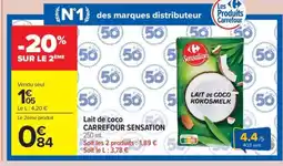 Carrefour Market Lait de coco carrefour sensation offre