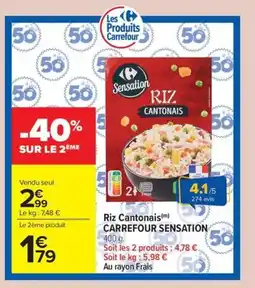 Carrefour Market Riz cantonais carrefour sensation offre