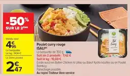 Carrefour Market Poulet curry rouge isali offre