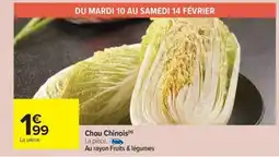 Carrefour Market Chou chinois offre
