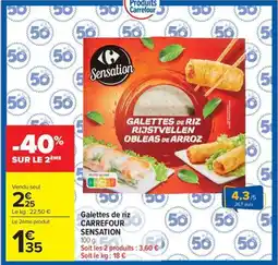 Carrefour Market Galettes de riz carrefour sensation offre