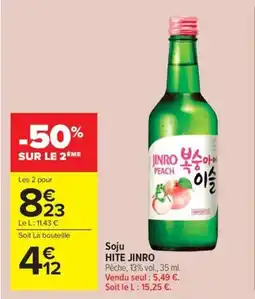 Carrefour Market Soju hite jinro offre