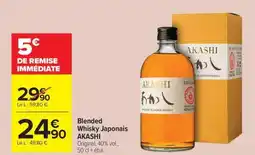 Carrefour Market Blended whisky japonais akashi offre