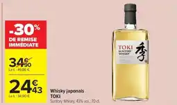Carrefour Market Whisky japonais toki offre