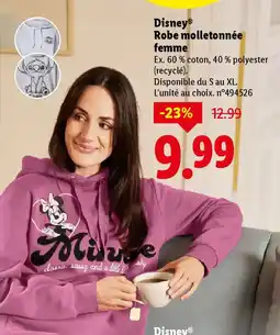 Lidl DISNEY Robe molletonnée femme offre